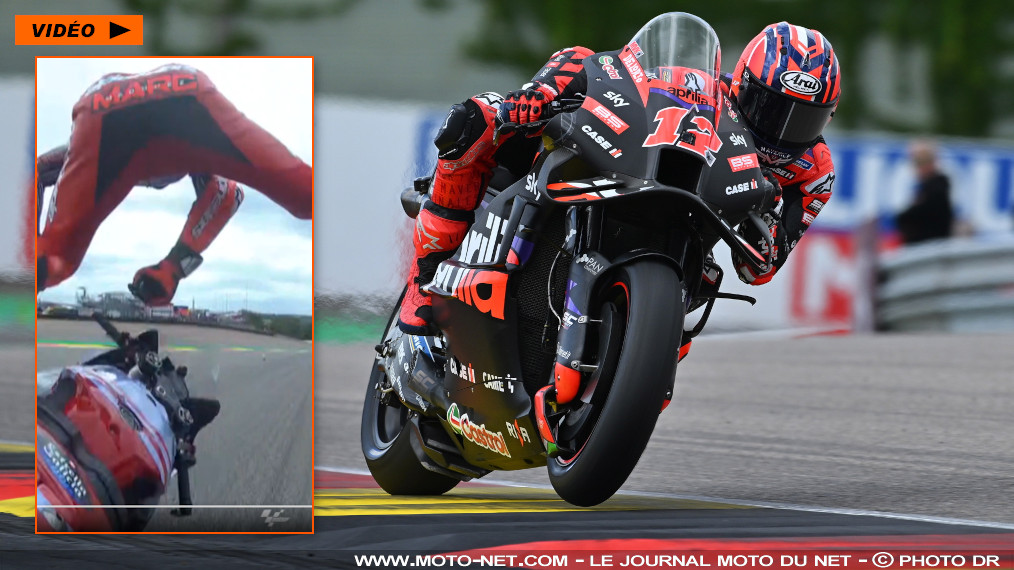 Chutes du record absolu et de Marc Marquez au Sachsenring