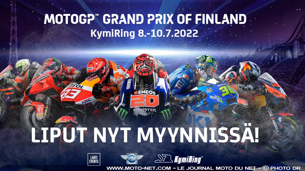 Prévu le 10 juillet 2022, le GP de Finlande Moto est reporté... en 2023 !