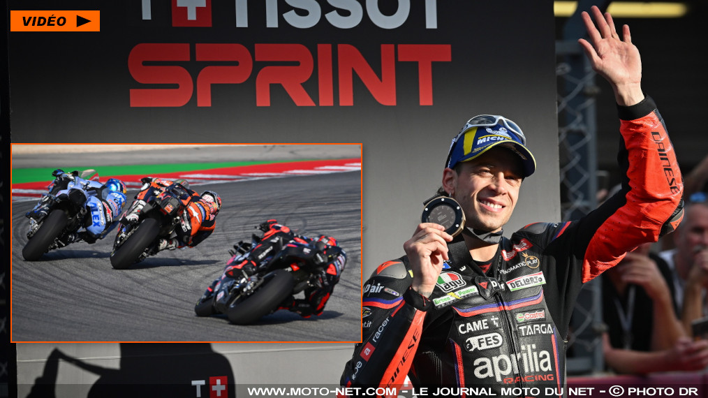 Marco Bezzecchi pose un gant sur la médaille de bronze MotoGP 2025

Auteur de la pole et d'une troisième place au Sprint hier (samedi) à Portimao, Bezzecchi s'est facilement imposé ce dimanche au Grand Prix du Portugal 2025. Le n°72 Aprilia profite en prime d'une nouvelle chute de son compatriote Bagnaia pour consolider sa troisième place au général. Quartararo et Zarco terminent 6ème et 9ème.
