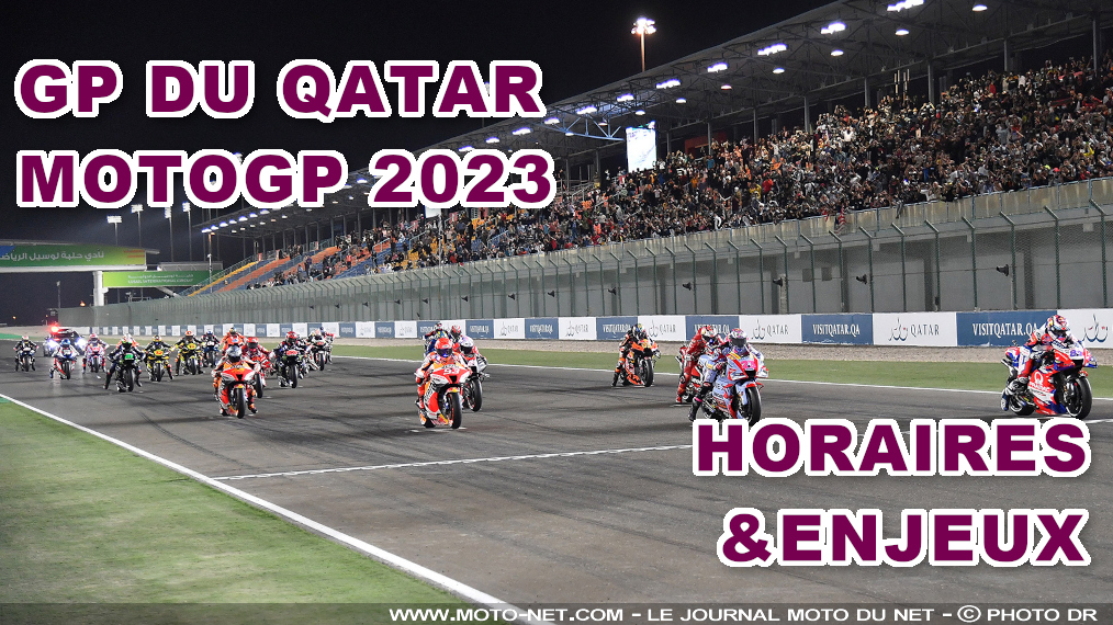 Horaires et enjeux du GP du Qatar MotoGP 2023 à Losail