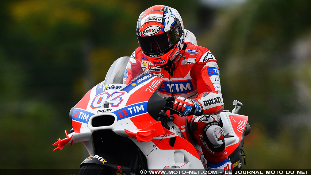 Qualifs : Dovizioso passe la cinq sur le mouillé