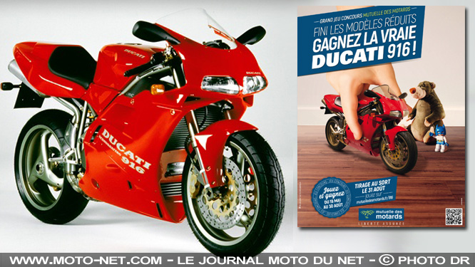 Gagnez une Ducati 916 avec la Mutuelle des Motards