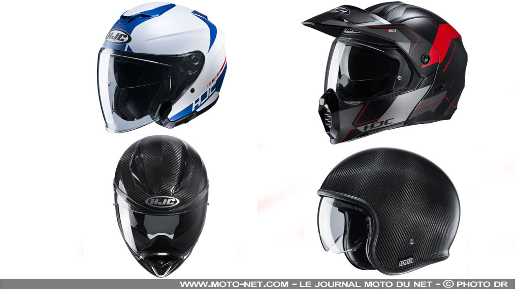 Nouveaux casques moto HJC 2021: i30, C80, F70 et V30 Carbon