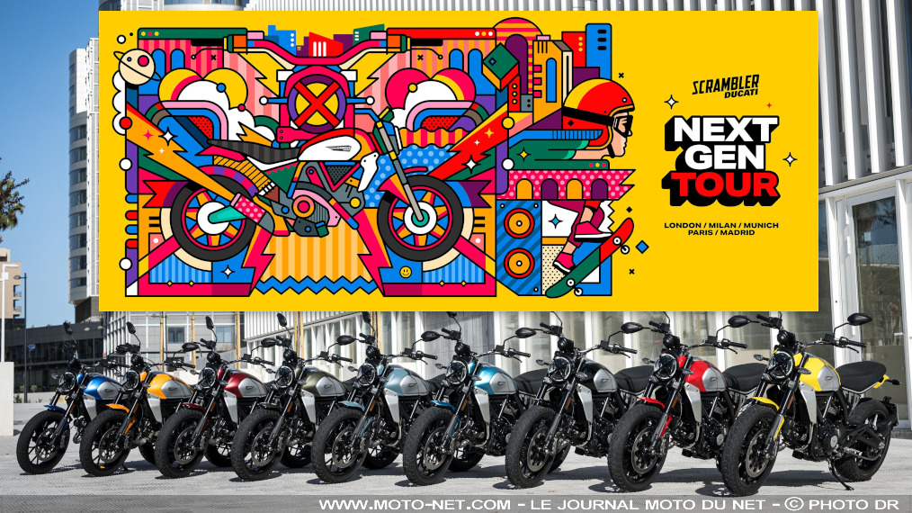 Le nouveau Scrambler Ducati joue les popstars à Paris le 16 mai 2023