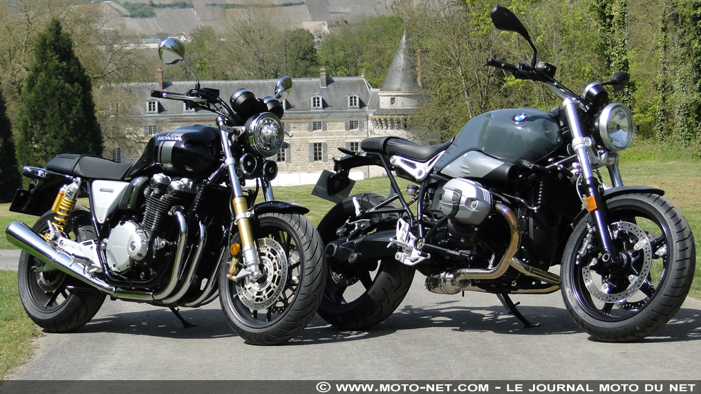 Duel BMW nine T Pure Vs Honda CB1100 RS : plaisirs classiques