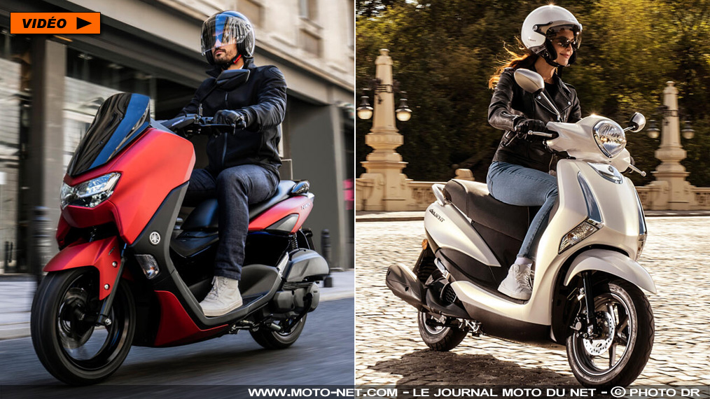 Les scooters compacts Yamaha Nmax et D'elight évoluent pour 2021