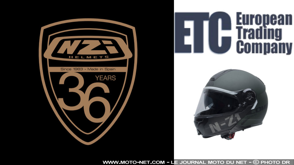 ETC reprend la distribution des casques moto NZI en France