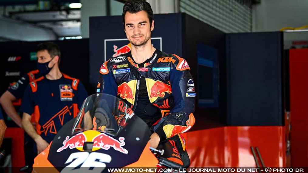 Dani Pedrosa au départ du GP d'Espagne avec KTM