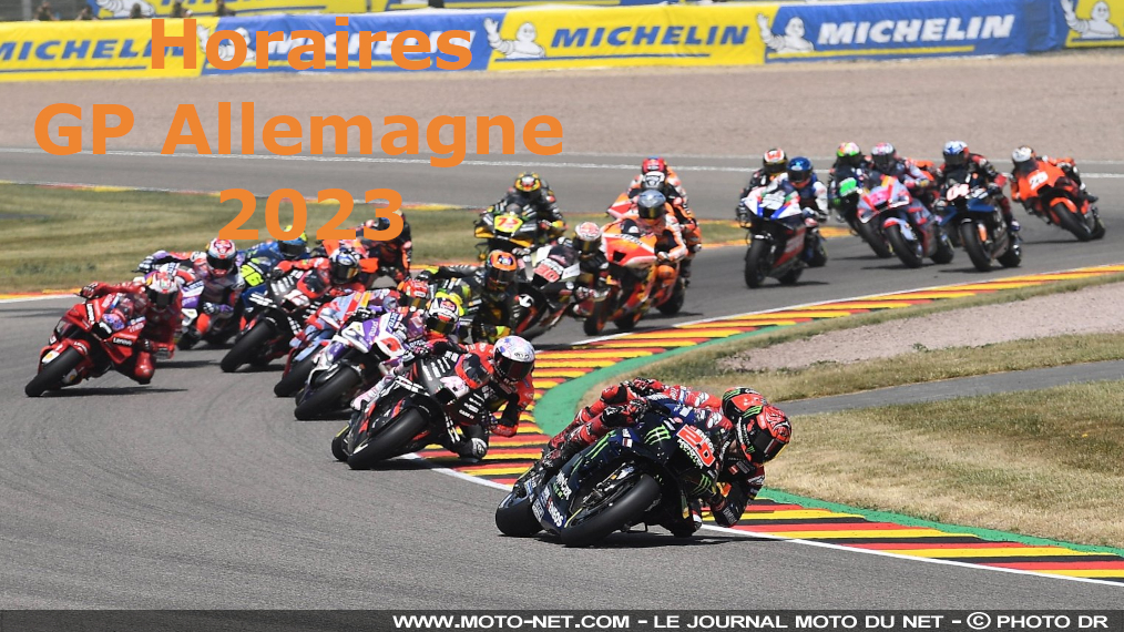 Horaires du GP d'Allemagne MotoGP 2022 au Sachsenring