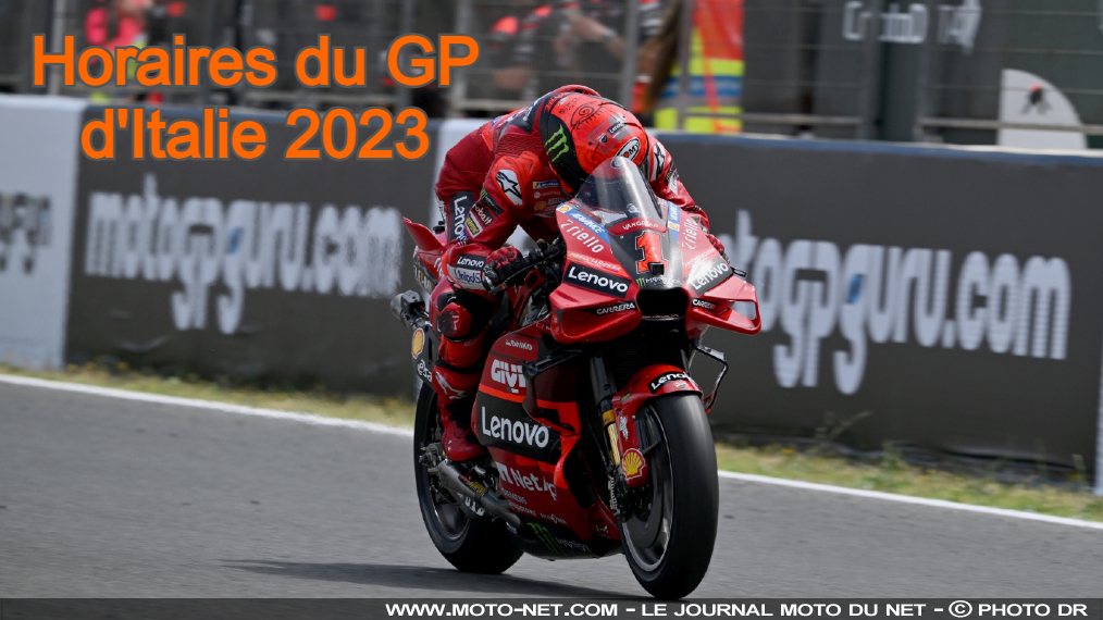 Horaires et objectifs du GP d'Italie MotoGP 2023