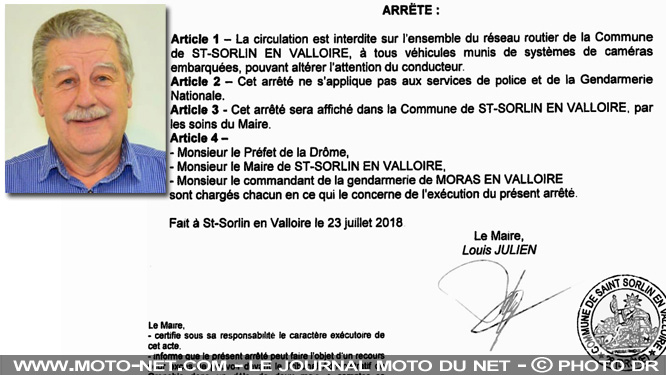 Louis Julien, un nouveau maire contre les voitures-radar privées dans sa commune