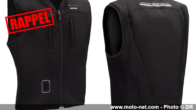 Bering demande de suspendre l'utilisation de son gilet airbag moto C-Protect Air