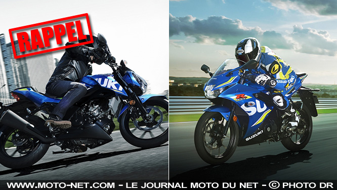 Suzuki rappelle les GSX-R125 et GSX-S125