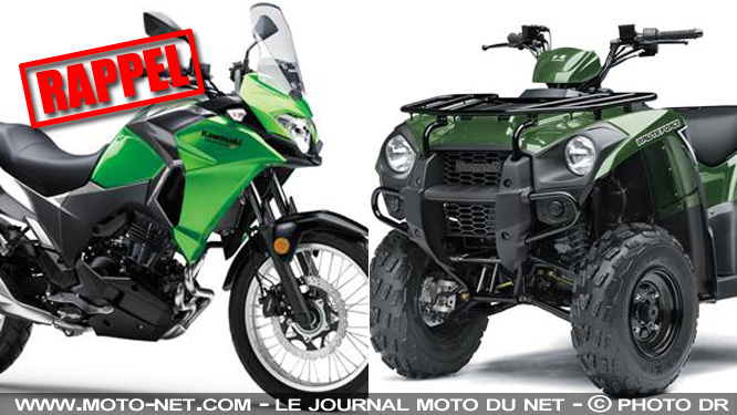 Kawasaki rappelle les motos Versys-X 300 et les quads Brute Force 300
