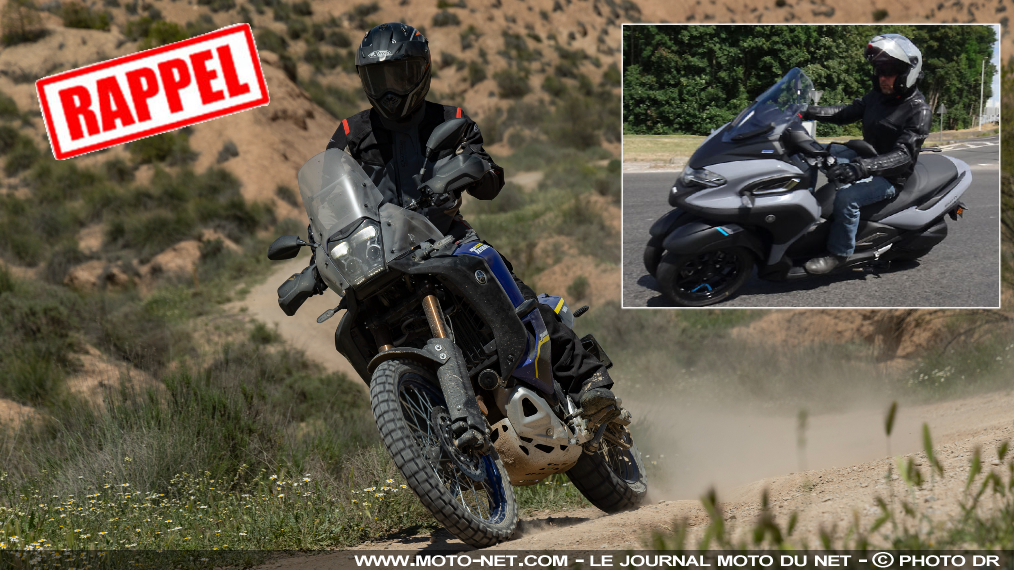 Les Yamaha 700 World Raid et Tricity 300 au rappel 