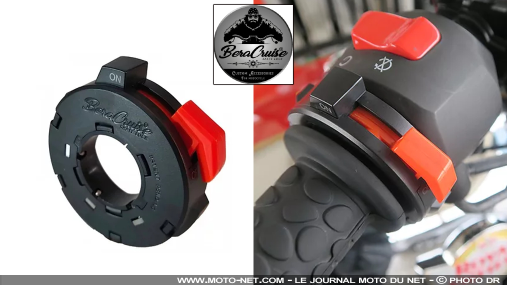 Régulateur de vitesse moto universel Beracruise Skate Lock