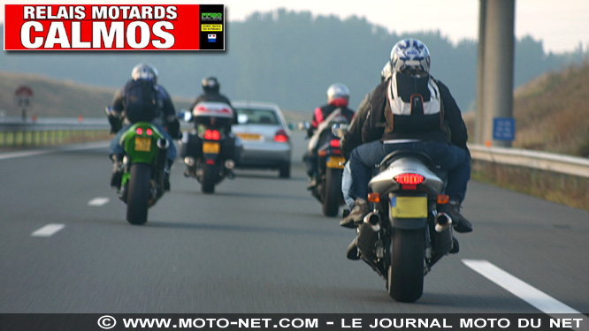 Relais motards sur la route des 24H Motos du Mans 2017
