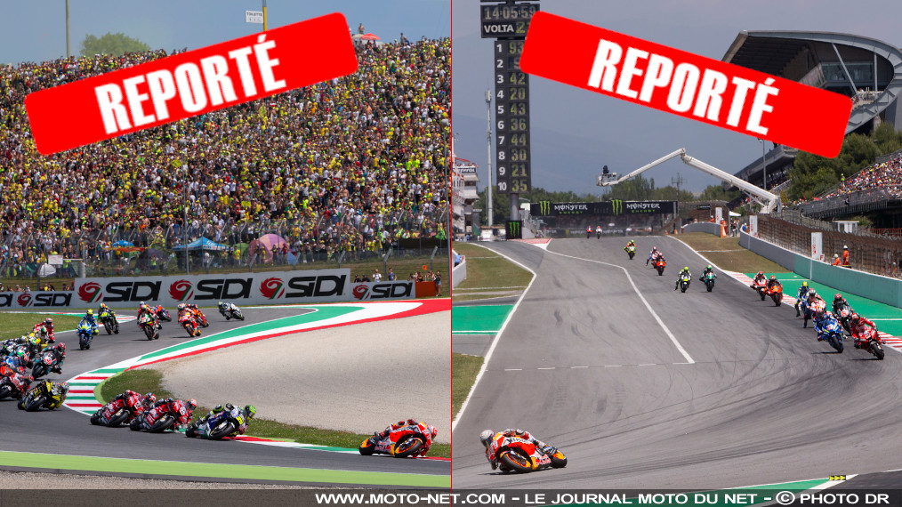 Les Grands Prix d'Italie et de Catalogne Moto GP 2020 reportés à une date inconnue