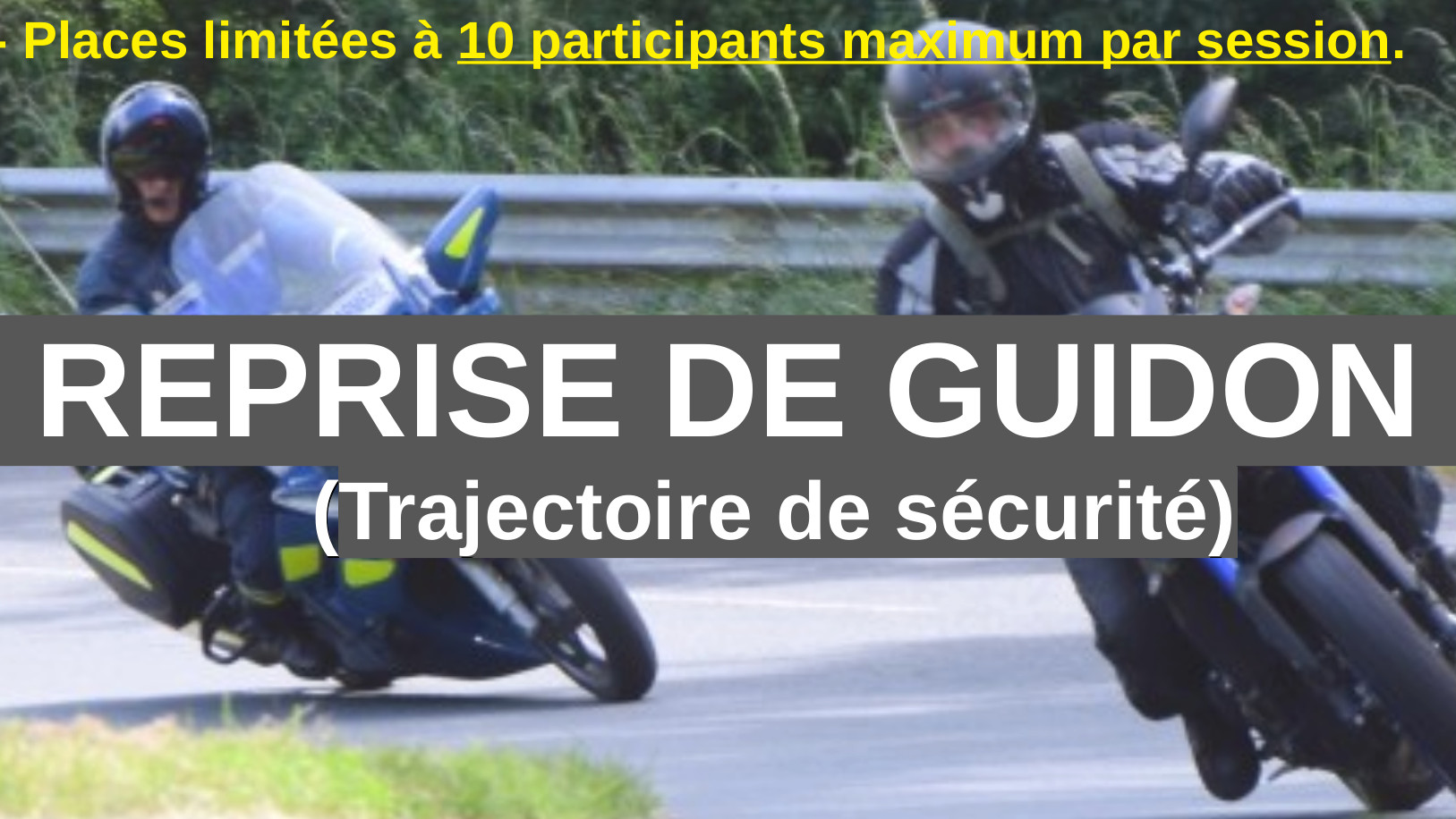 Reprendre la moto avec l'aide des motards de la gendarmerie