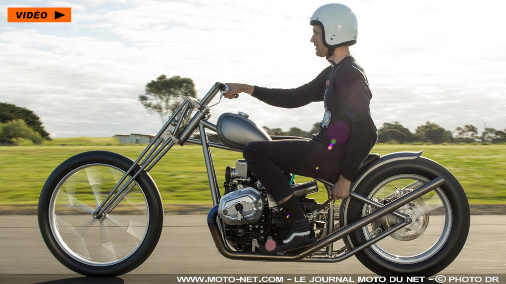 Préparation moto : un Chopper renversant sur base de BMW R nineT