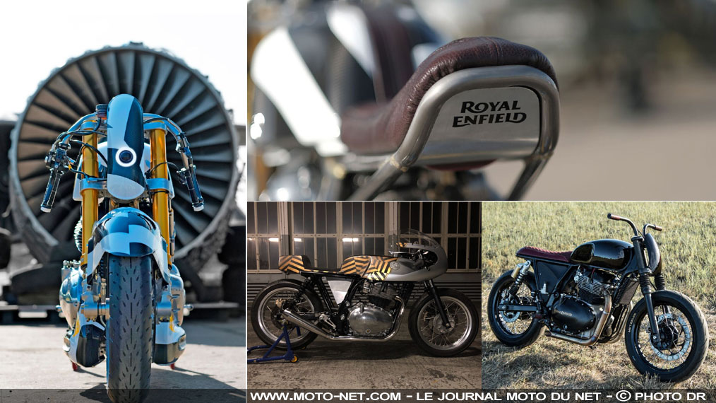 Royal Enfield présente trois motos préparées aux Wheels and Waves 2018