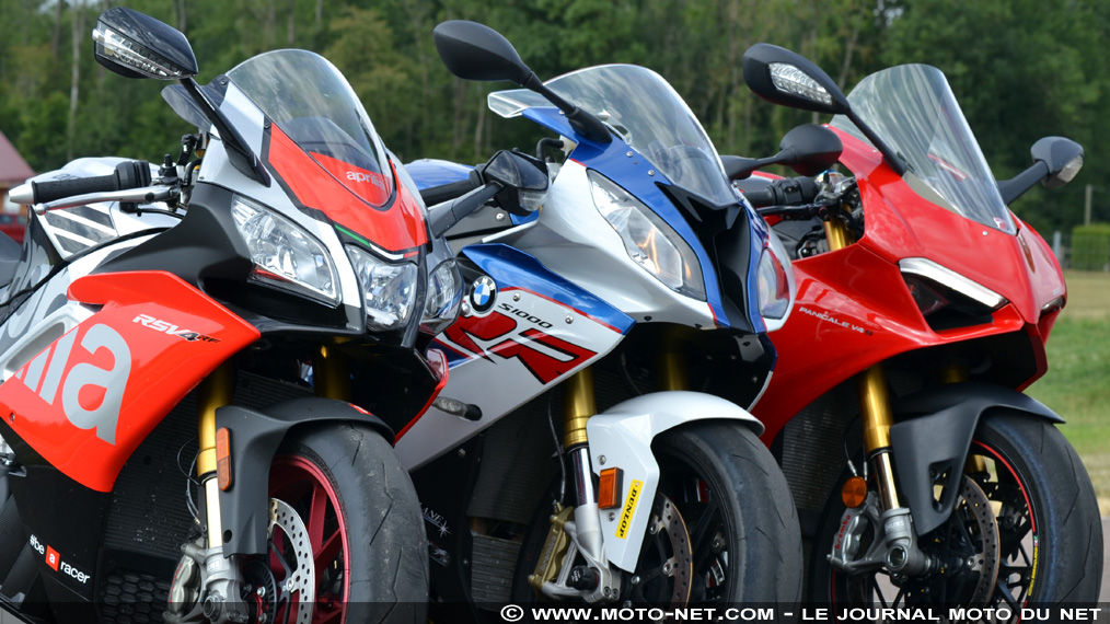 Comparatif Superbike 2018 : Aprilia RSV4 RF Vs BMW S1000RR Vs Ducati Panigale V4 S