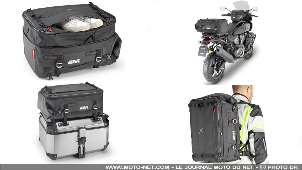 Bagagerie - Top case Givi V45 Arena : deux casques à portée de gants