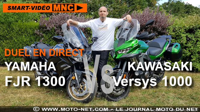 Duel FJR1300 Vs Versys 1000 : présentation en smart-vidéo