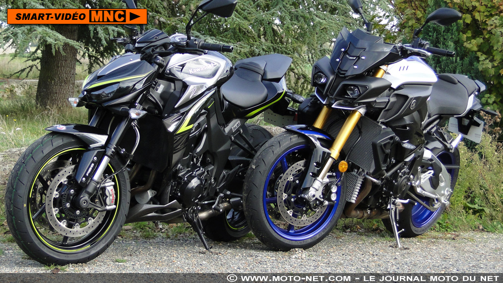 Duel Kawasaki Z1000R Vs Yamaha MT-10 SP : instrumentations et moteurs