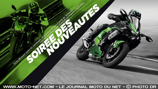 Soirée de lancement des nouveautés Kawasaki le 29 mars