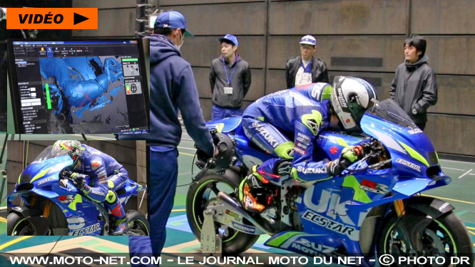 Alex Rins et Joan Mir testent la nouvelle Suzuki GSX-RR 2019 en soufflerie