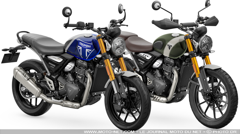 Triumph dévoile enfin ses petites motos Speed 400 et Scrambler 400 X