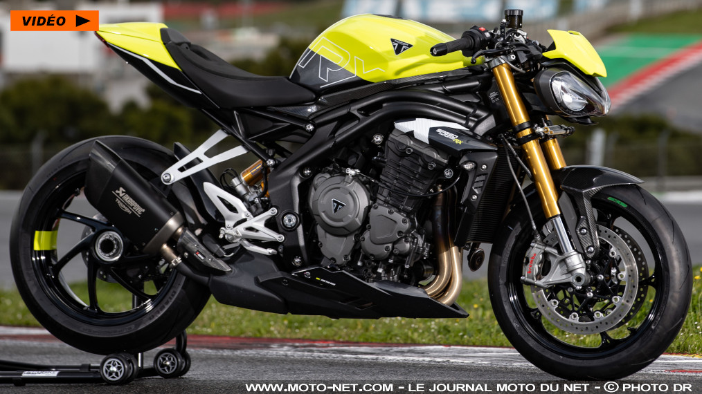 Triumph augmente la mise avec son inédite Speed Triple 1200 RX

Surprise ! La Speed Triple 1200 RS ne débarque pas seule en ce printemps 2025 dans les concessions Triumph ! Le constructeur anglais sort de sa manche une version limitée (à 1200 dans le monde) plus sportive et agressive de son maxiroadster, plus sophistiquée et léchée aussi. Plus chère &quot;of course&quot;, mais cette Speed Triple 1200 RX le vaut bien, non ?
