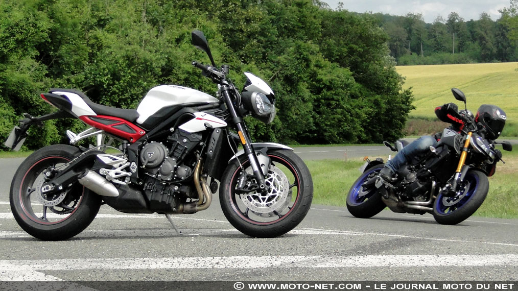 Duel Triumph Street Triple R Vs Yamaha MT-09 SP 2018 