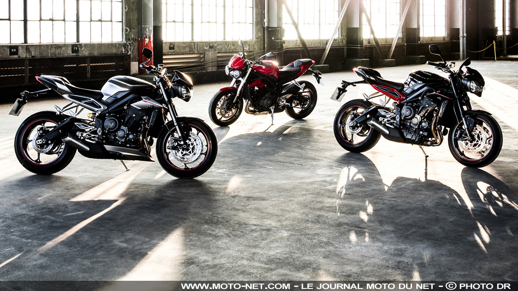 Tout ce qu'il faut savoir sur les nouvelles Triumph Street Triple 2017