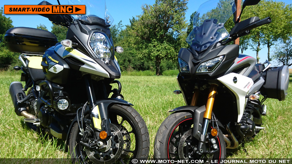 V-Strom 1000 Adventure Vs Tracer 900 GT : Smart-vidéo en direct de notre duel MNC