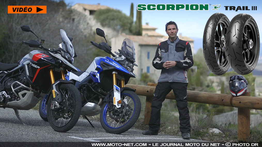 Essai vidéo du pneu moto Pirelli Scorpion Trail 3