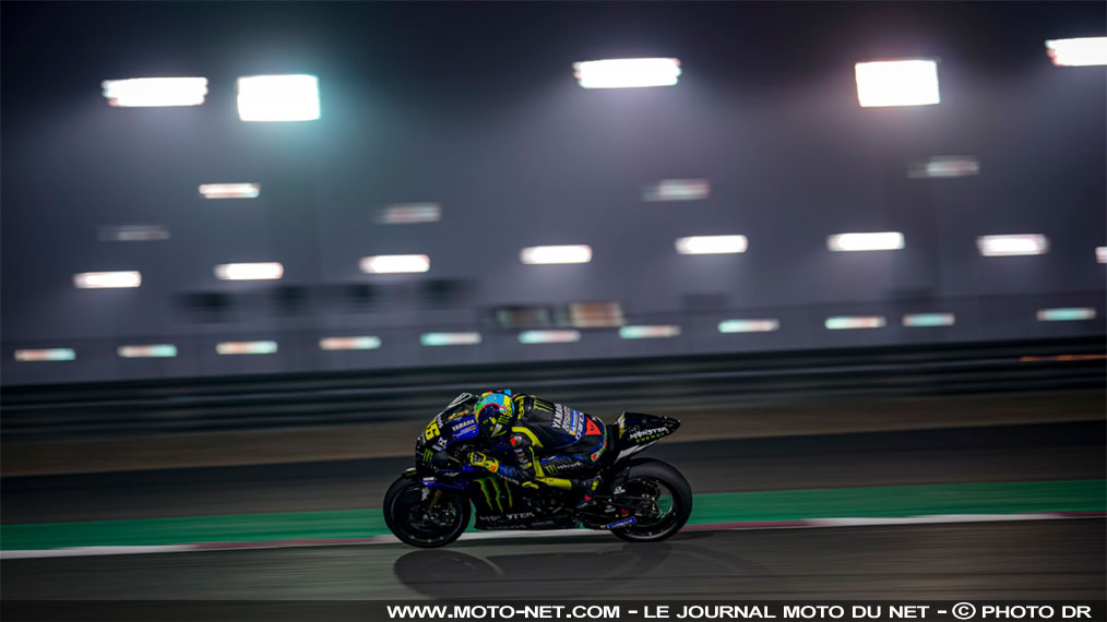 Rossi dans l'ombre des autres pilotes Yamaha aux tests du Qatar