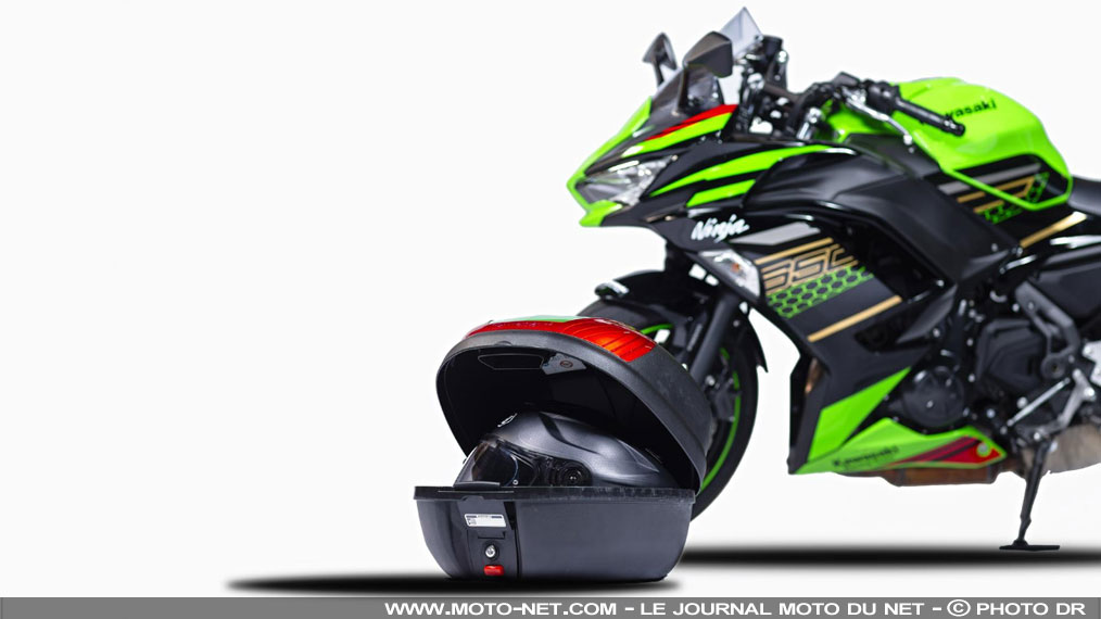 25% de réduction sur les top case Kawasaki 