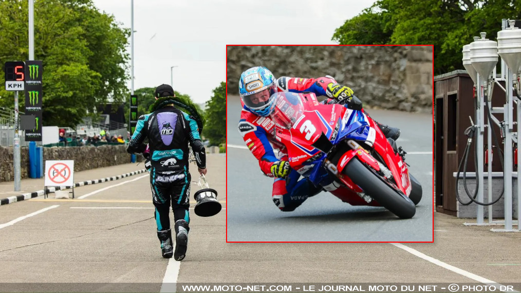 Harrison et Dunlop concluent un Tourist Trophy 2025 sans Senior TT

Exécrable cette année au Tourist Trophy, la météo a eu raison de la prestigieuse finale Superbike, la Senior TT. Elle a aussi retardé et réduit les secondes manches Superstock et Supertwin, remportées comme les premières par Dean Harrison sur Honda et Michael Dunlop sur Paton. Bravo aussi à Julien Cregniot pour son premier TT et premier Top 15 !
