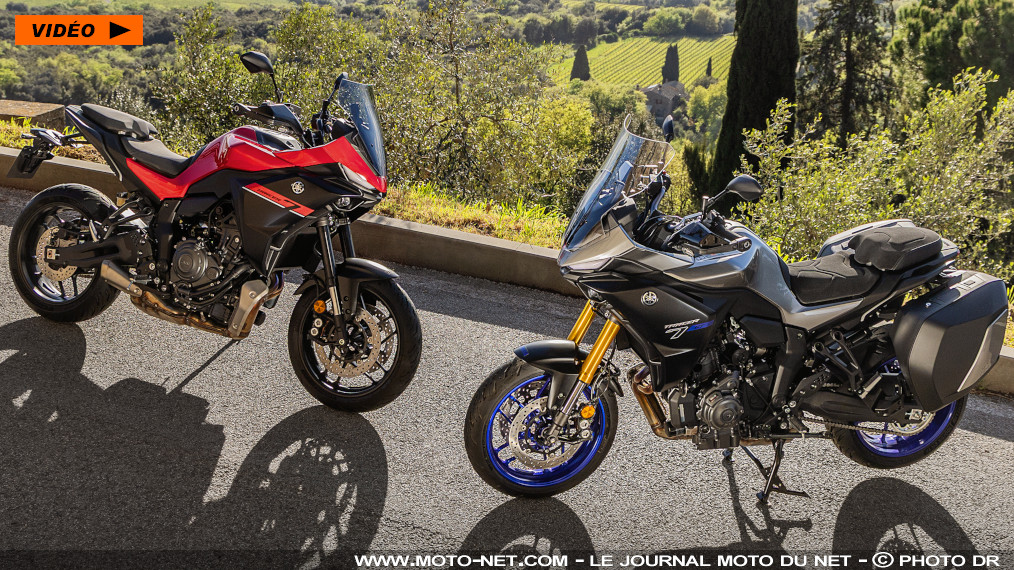 Les Tracer 7 standard et GT font le plein de nouveautés pour 2025

Six mois après ses frangines MT-07 et Ténéré 700, la Tracer 7 hérite du bicylindre CP2 Euro5+ à accélérateur électronique. Comme le roadster et le trail, la routière Yamaha (standard ou GT de plus en plus équipée) intègre de nouvelles fonctionnalités, revoit sa partie-cycle, son ergonomie, son design… Même son réservoir augmente, tout comme son prix.
