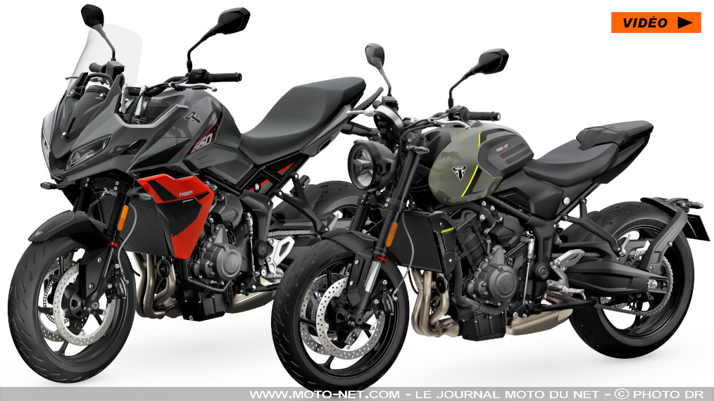 Triumph dévoile une nouvelle génération de Trident et Tiger Sport 660

Chahutées par la récente Tiger Sport 800 et la future Trident 800 (et par une concurrence farouche !), les entrées de gamme du constructeur anglais évoluent pour 2026. La Trident 660 et la Tiger Sport 660 gagnent notamment 4 Nm et 14 ch (!), optimisent leur partie-cycle et soignent leur look. Infos, photos, vidéos et taros sur MNC !
