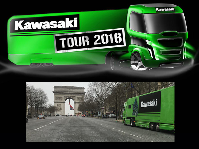 Kawasaki fait son Tour à Paris 
