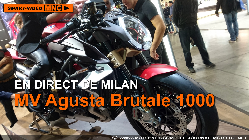 Découverte de la MV Agusta Brutale 1000 au salon de Milan
