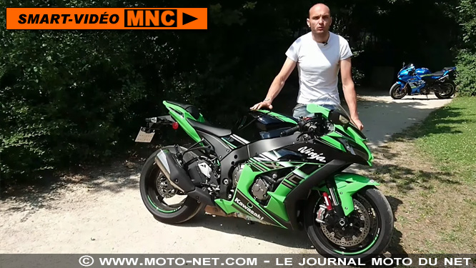 Comparatif Superbike : la Kawasaki ZX-10R en smart-vidéo