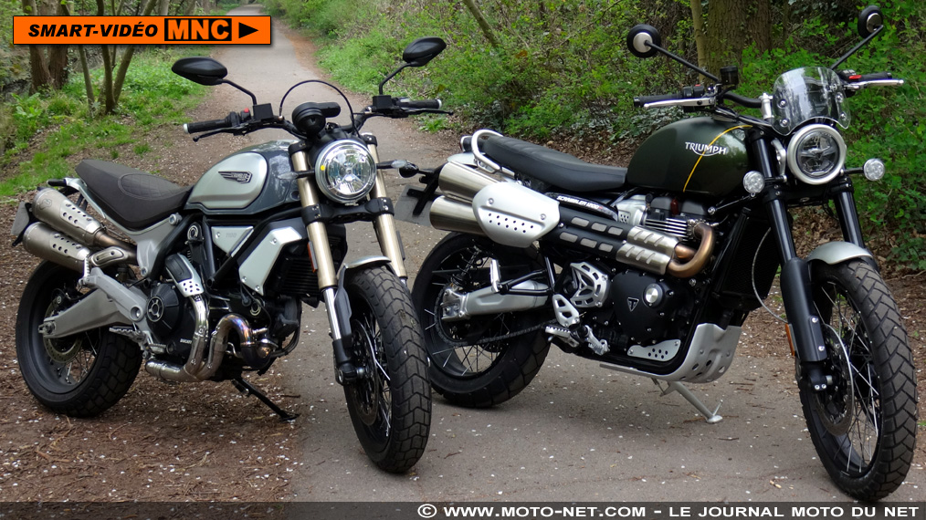 Essai vidéo : Duel Ducati Scrambler 1100 Special Vs Triumph Scrambler 1200 XC