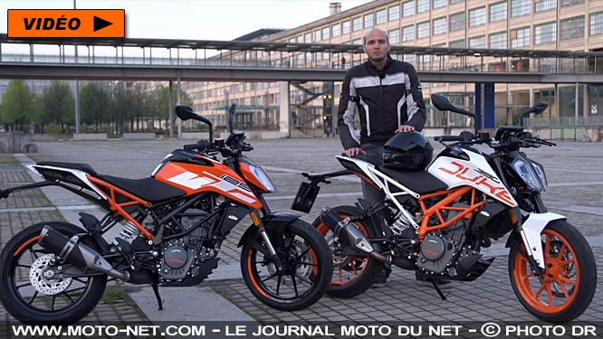 Essai KTM 125 et 390 Duke : la vidéo MNC