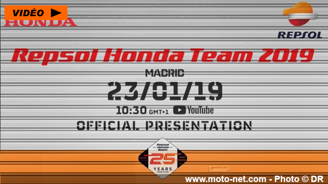 Le team Repsol Honda dévoile sa nouvelle RCV de MotoGP