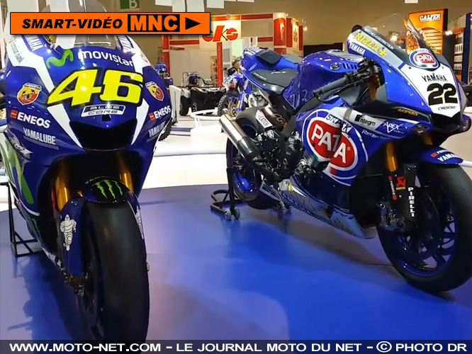 Vidéo en direct d'Intermot : la moto de Rossi sur le stand Yamaha