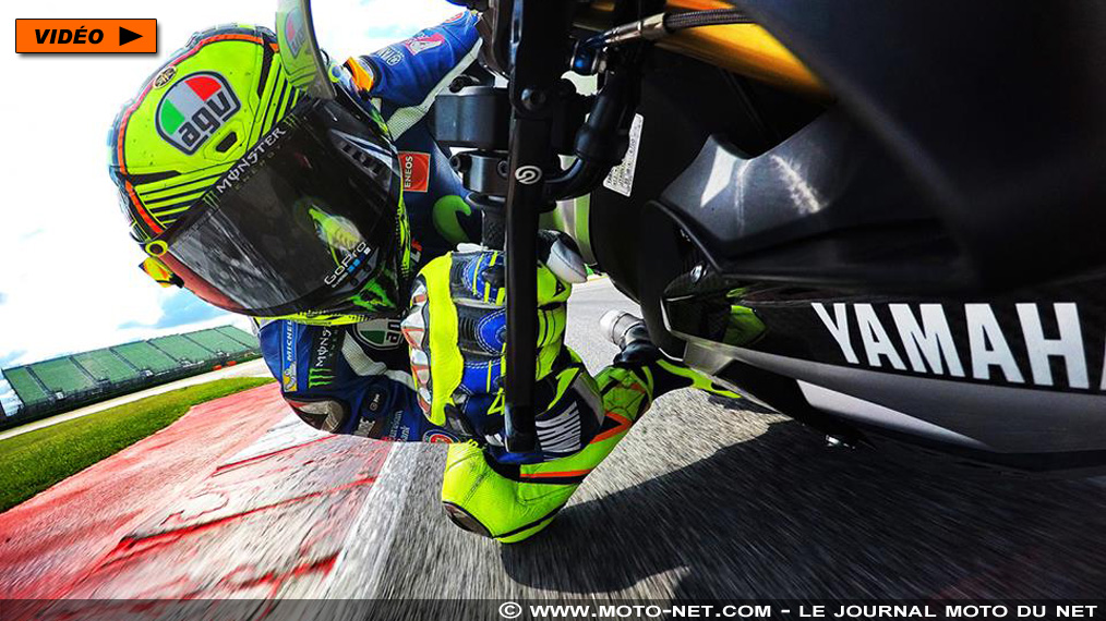 Vidéo de Valentino Rossi à Misano sur une Yamaha R1M